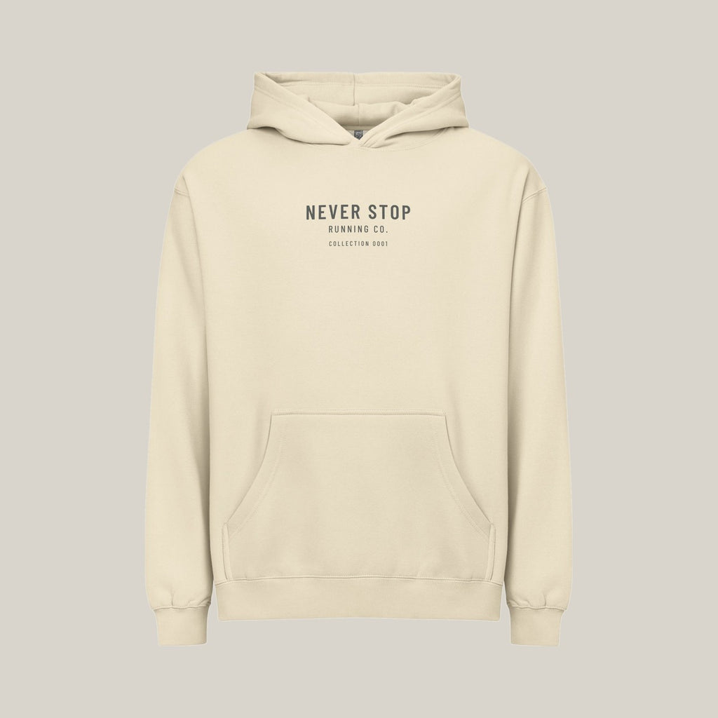 NSR Stacked Chest Hoodie, Bone, front · grey