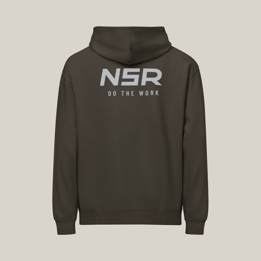 NSR Stacked Chest Hoodie, Vintage Black, back · grey