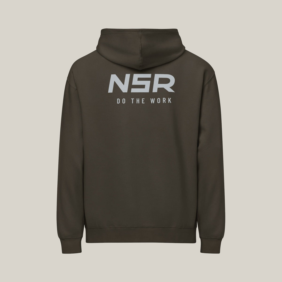 NSR Stacked Chest Hoodie, Vintage Black, back · grey