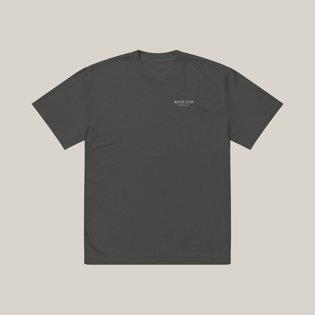 Run Department Casual Tee, Washed Charcoal, front, alternate · grey